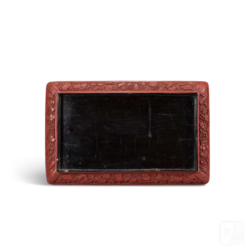 GRANDE BOÎTE RECTANGULAIRE COUVERTE EN LAQUE ROUGE  CHINE, DYNASTIE MING, XVIE SIÈCLE - 图4